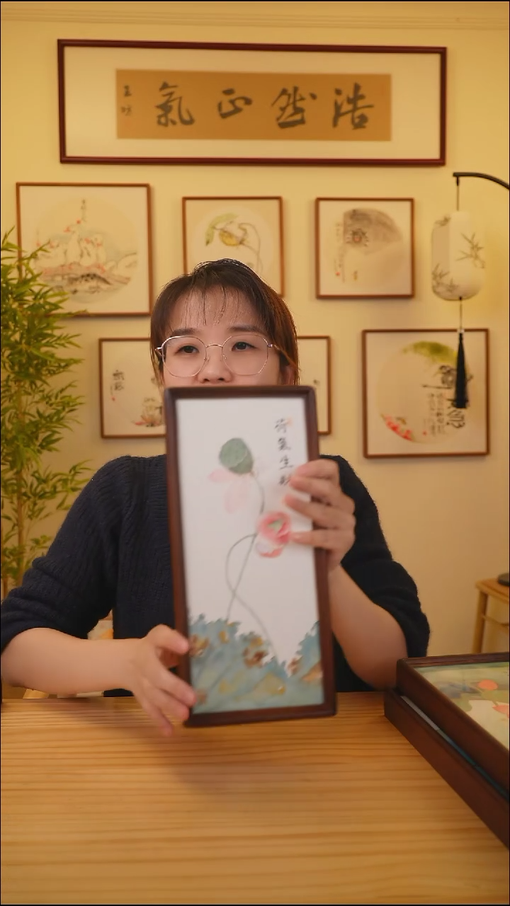 横款鹿鸣现代美术馆-岳倚竹老师作品