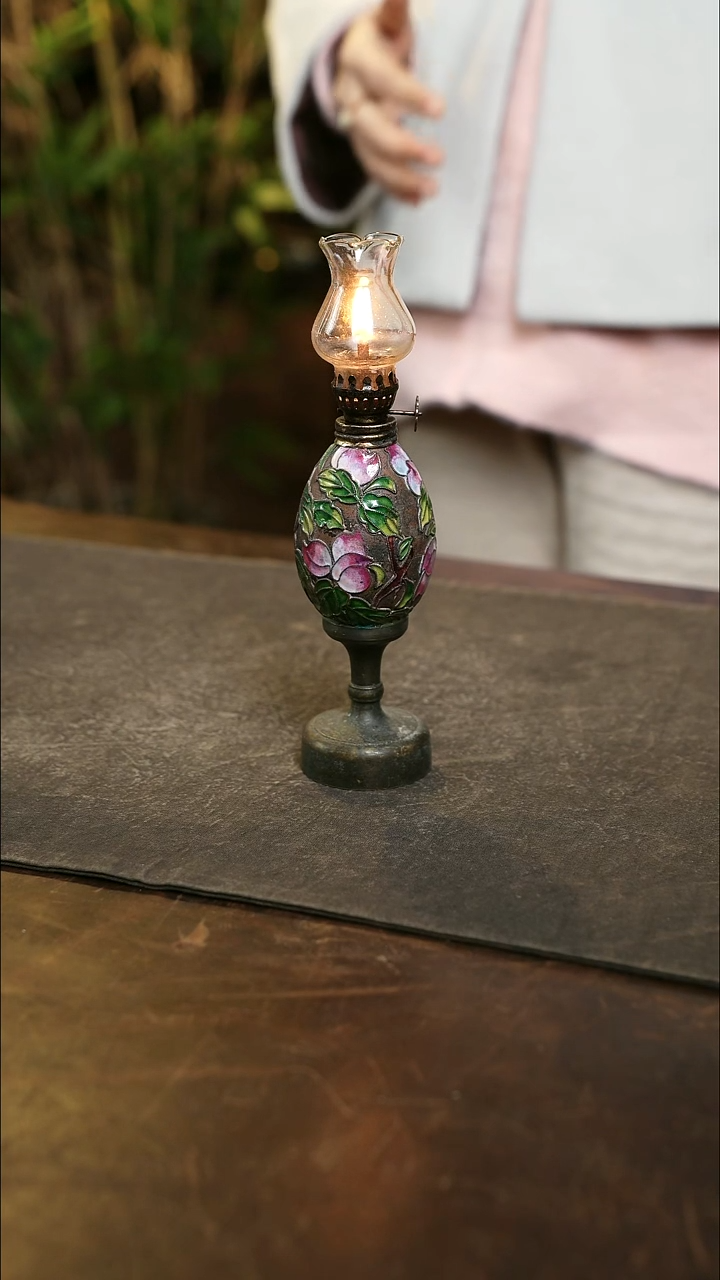 景泰兰掐丝工艺复古灯万寿无疆2