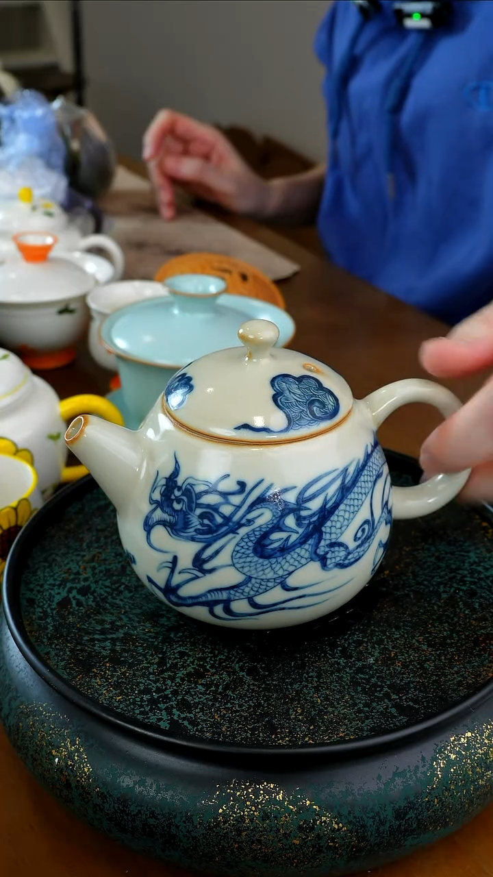 茶瓷物语福利祥龙龙蛋壶