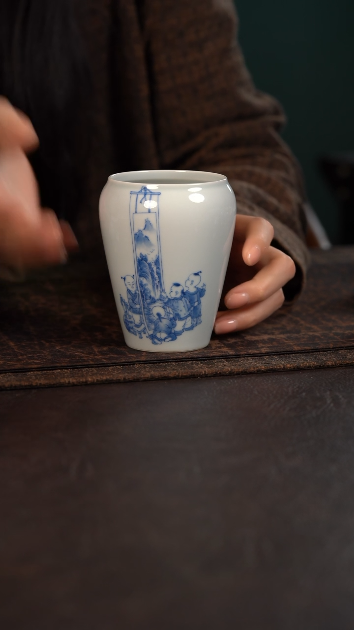 【闪购商品】杯聚澜堂童子赏画高水洗