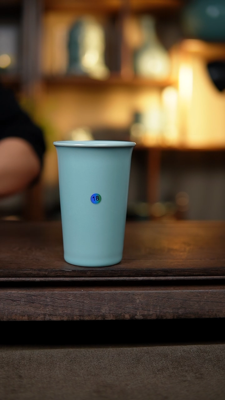 【闪购商品】杯仿古宋臻釉纯手可乐杯微瑕18