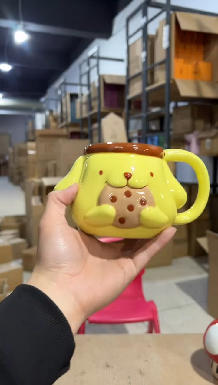 【闪购商品】杯布丁狗吃饼干水杯