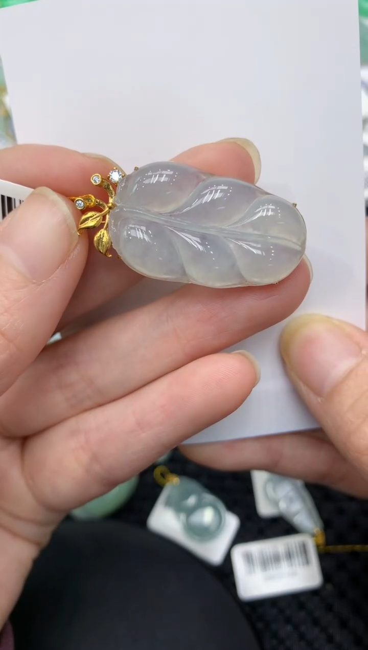 【闪购商品】翡翠颈饰18K金镶嵌11111111