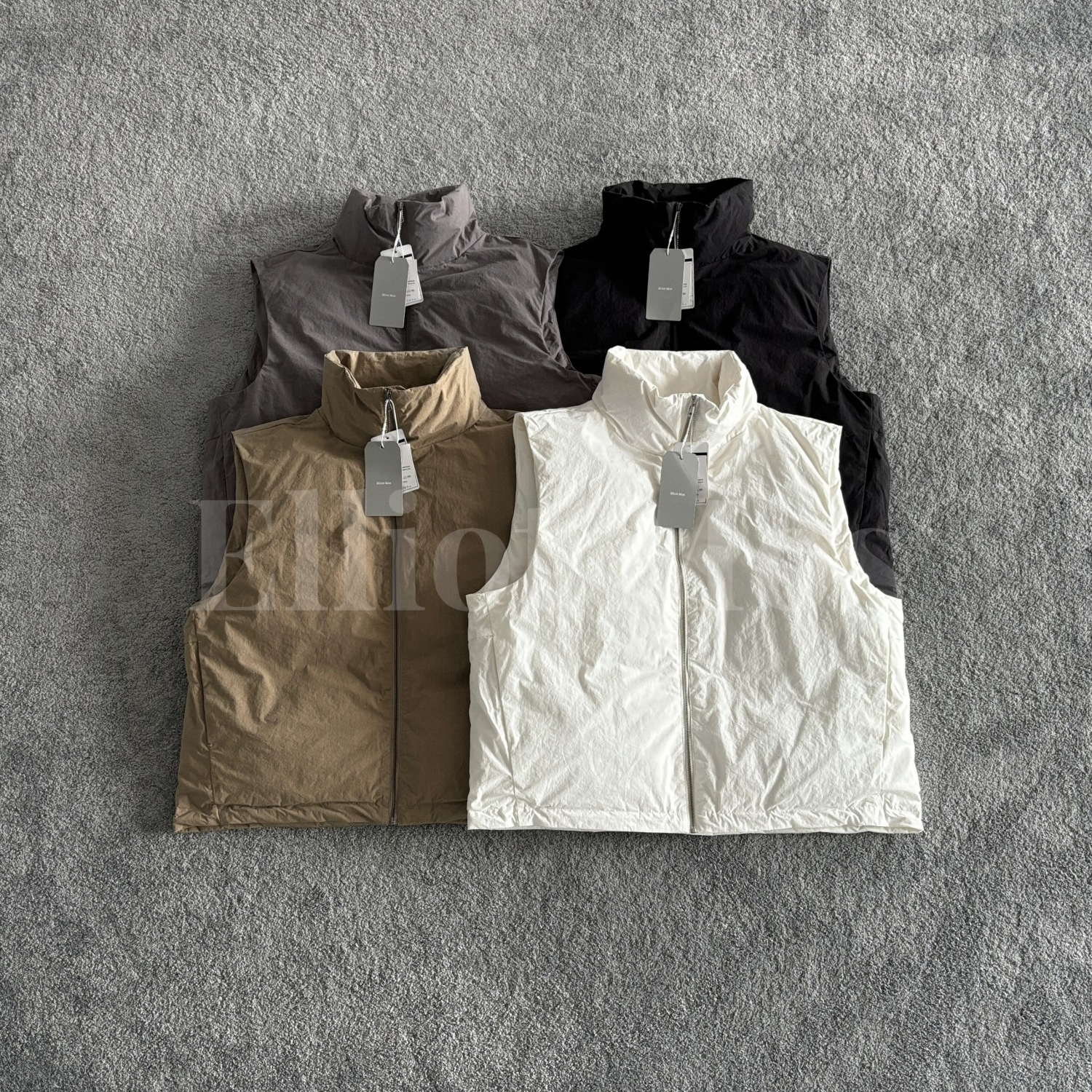 Elliot Mos哑光绒羽~Down Vest 轻盈简约立领羽绒马甲-1463