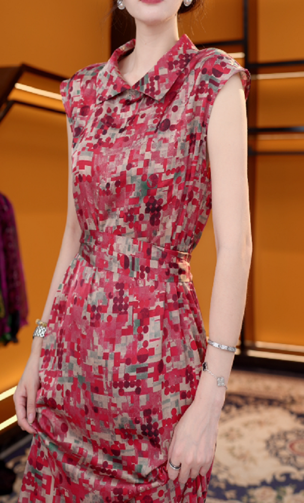 GZ539款夏季薄款时尚休闲连衣裙-鸽子