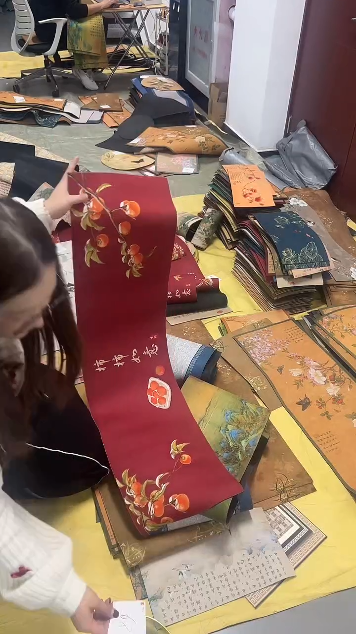 混纺微瑕吸水茶席-30X120-68号