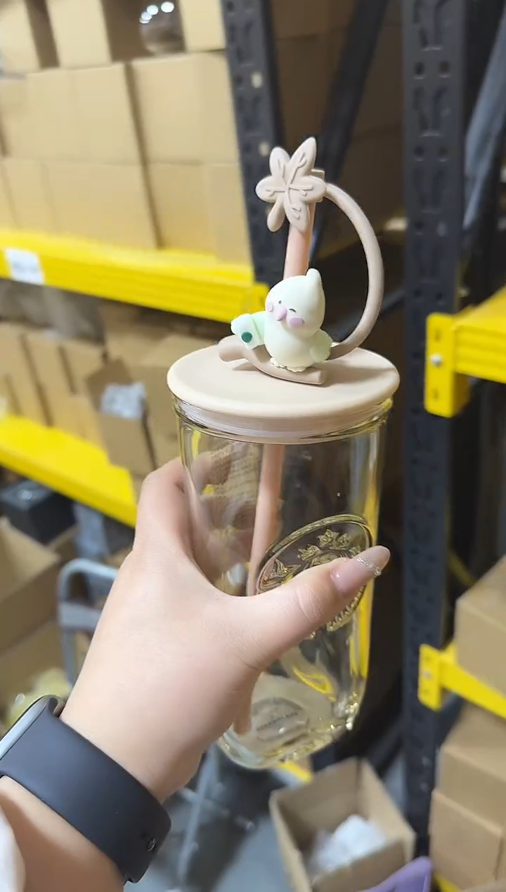 鹦鹉吸管杯      