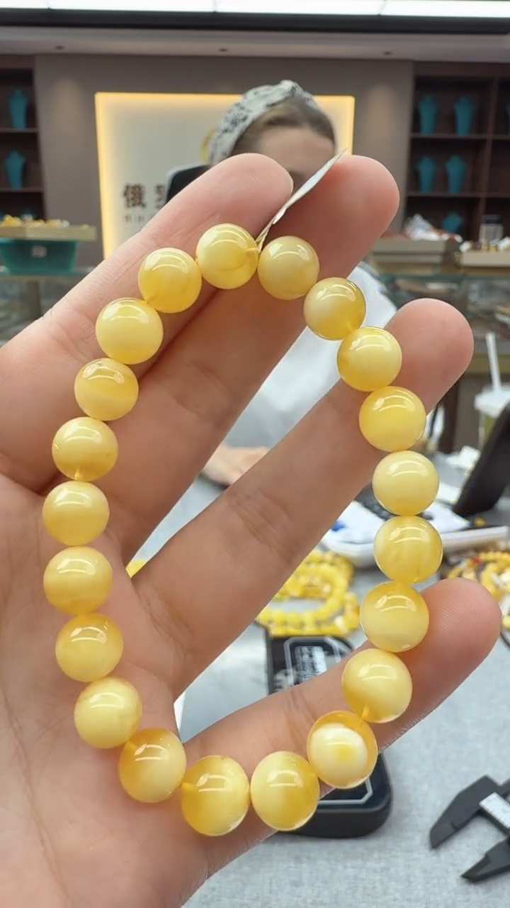 未镶嵌琥珀手链167秒拼号假一罚十