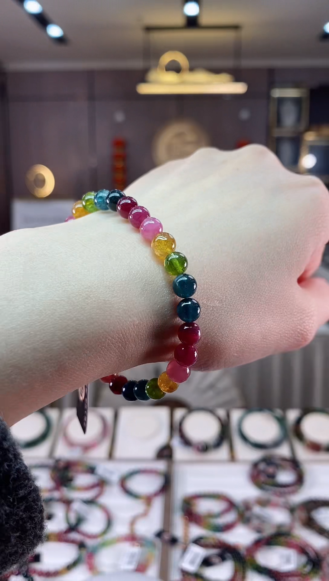 【闪购商品】碧玺单圈手串6mm+未镶嵌一物一证dan