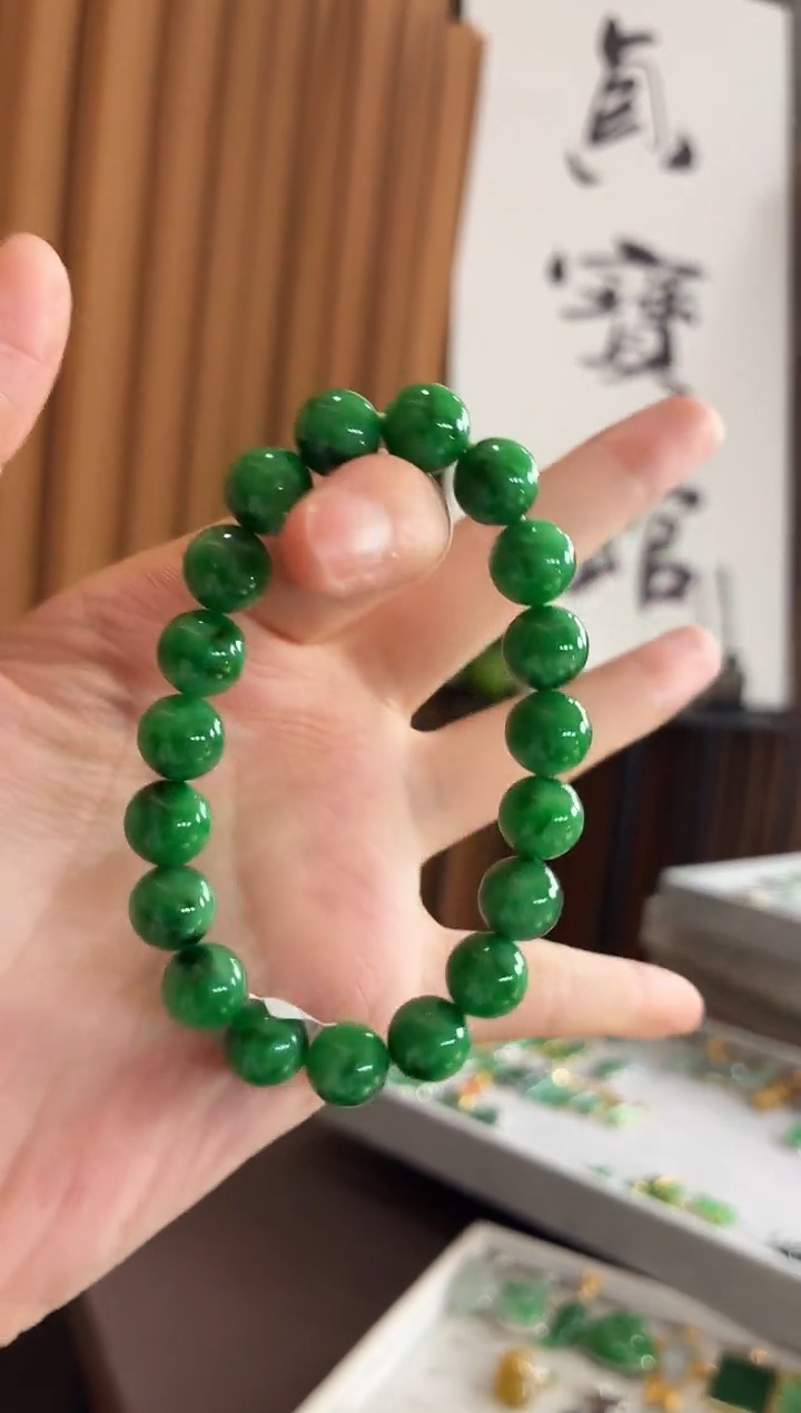未镶嵌手链翡翠手串