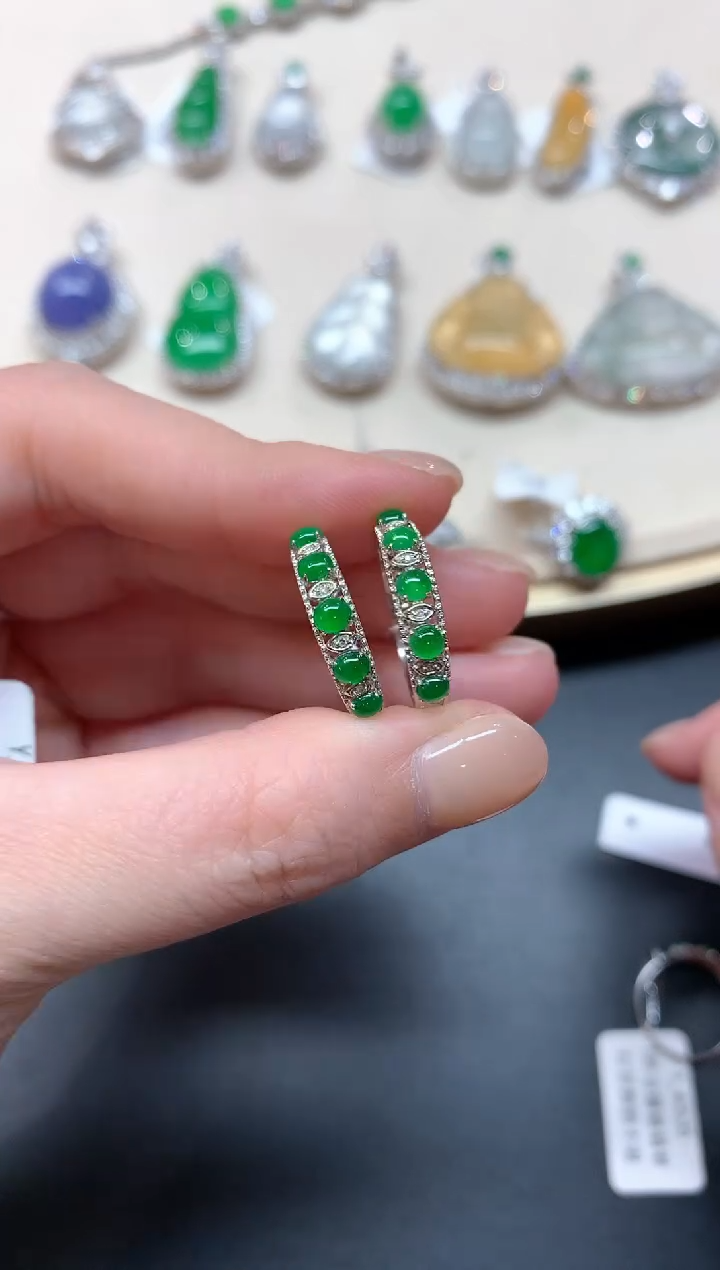 翡翠戒指18K金镶嵌A49（多样性发其一件）|1980