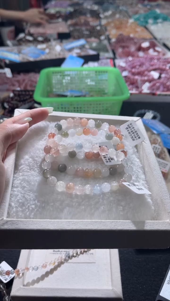 未镶嵌手链水晶308号3条多样性发一I 7+