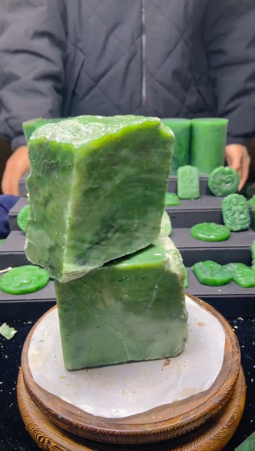 未镶嵌和田玉珠宝半成品1