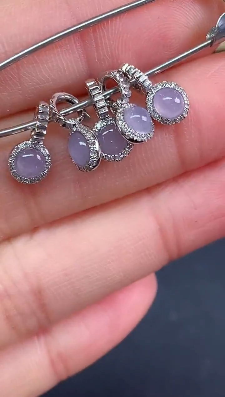 吊坠(不含链)18K金镶嵌翡翠吊坠(不含链)|多样性发其一980