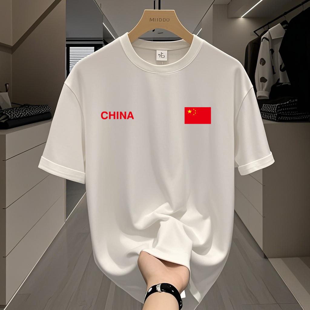 粉丝【一折福利】夏季潮牌男女同款百搭圆领T恤