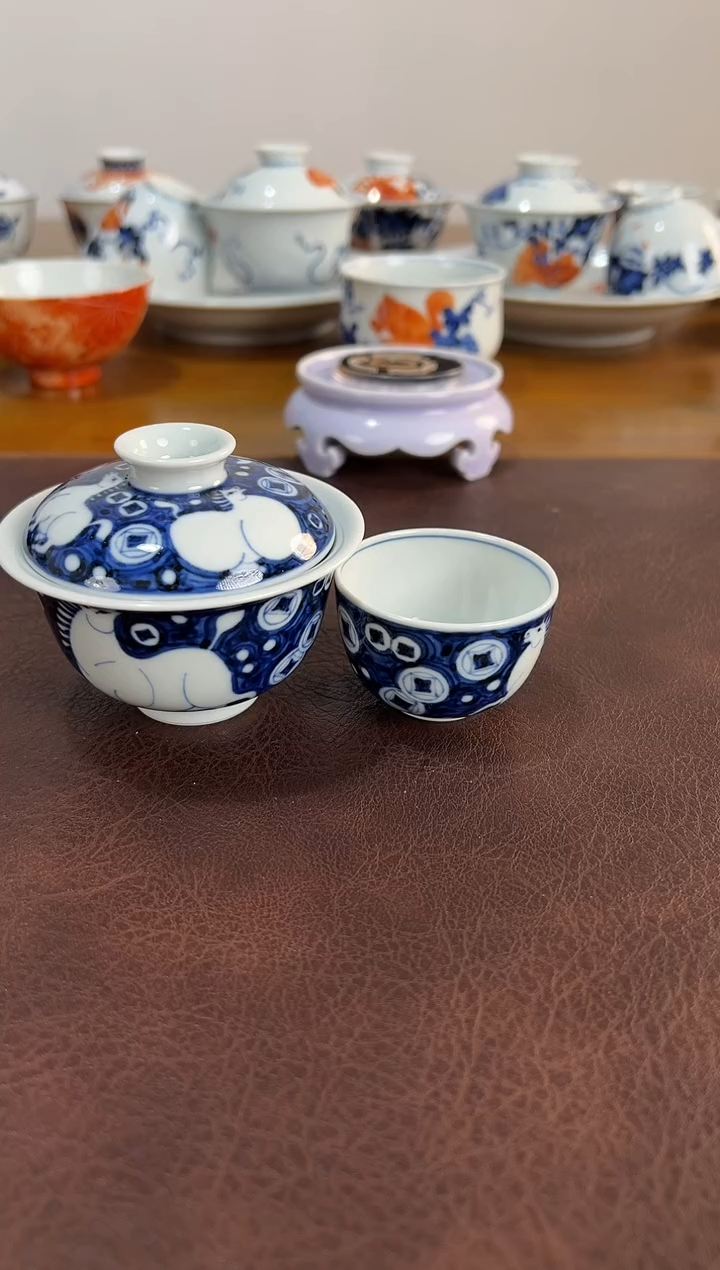 照夜白青花马上有钱迷你套组
