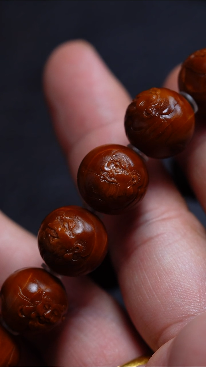 橄榄核手串/手链开*【正圆】十八罗汉