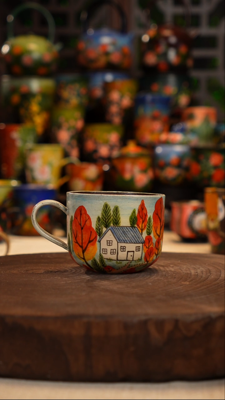 油画   釉下彩   杯子