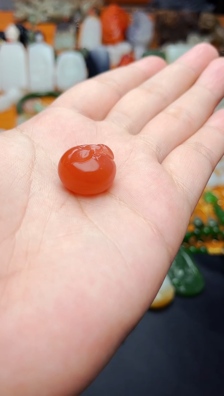 【闪购商品】玛瑙/玉髓颈饰未镶嵌苹果01