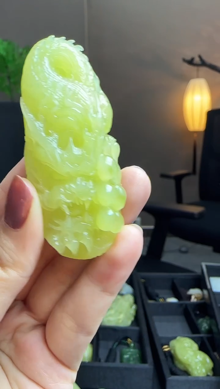 吊坠(不含链)未镶嵌和田玉JJD1221167多样性发一