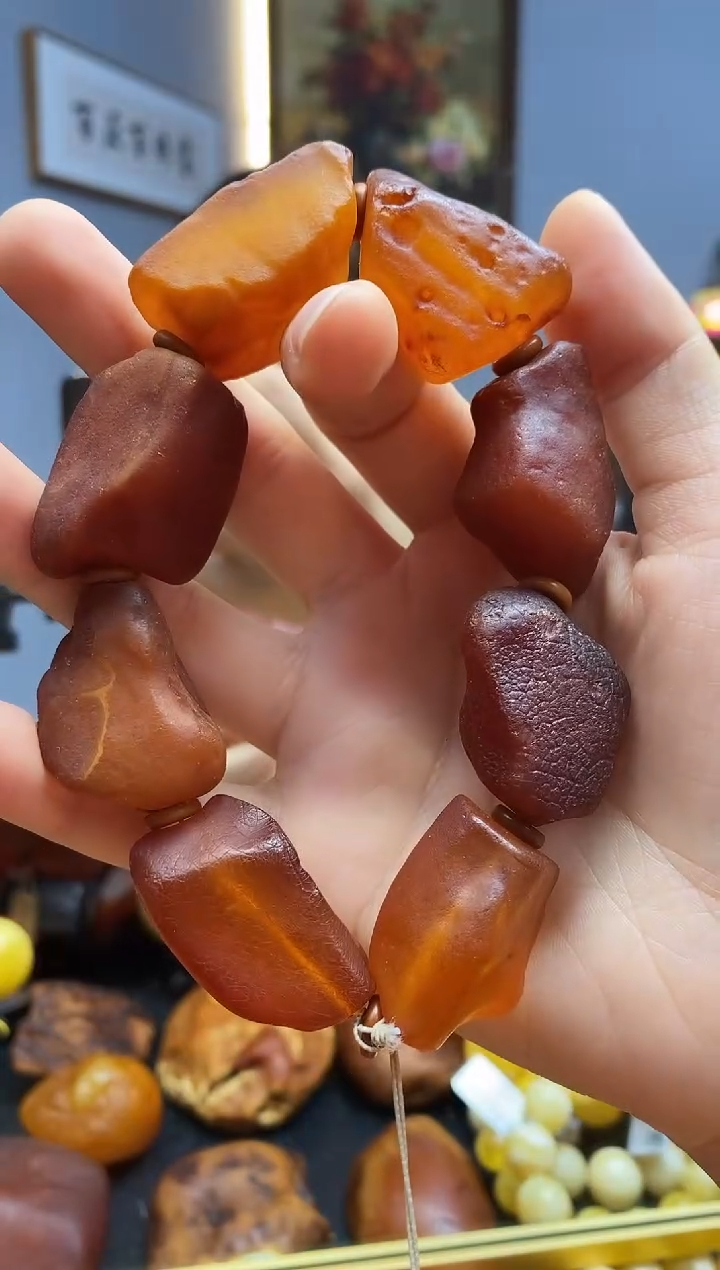 手链琥珀未镶嵌手串