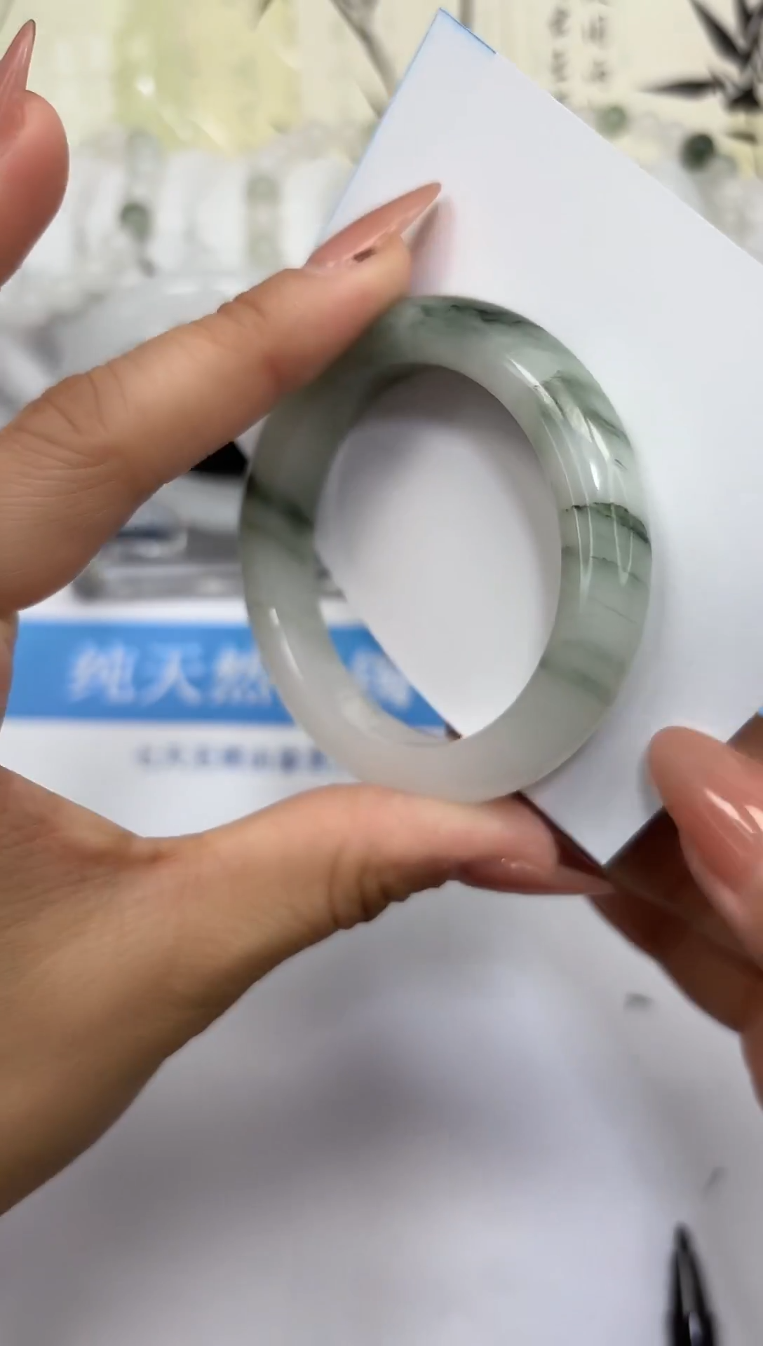 未镶嵌手镯石英质玉A169-48/49/50