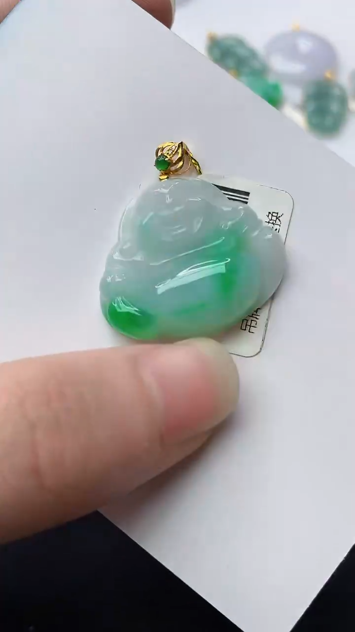 【闪购商品】翡翠颈饰18K金镶嵌1........