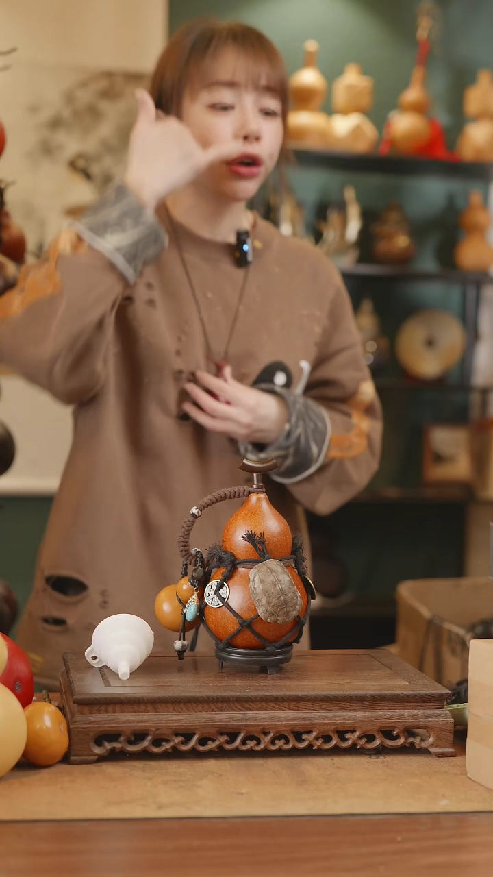 【闪购商品】114号精品天然大漆工艺防渗内胆酒葫芦~