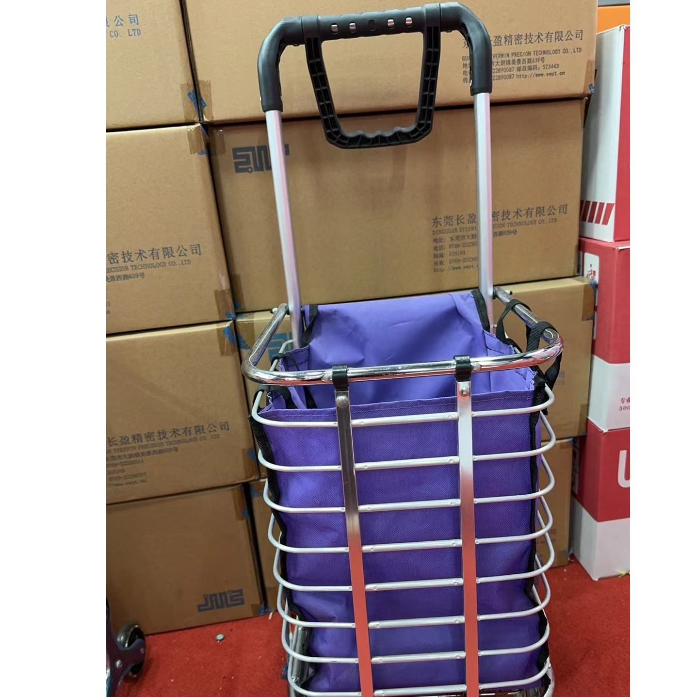 买菜车小拉车家用购物车爬楼可折叠便携老人置物架车推旋转车