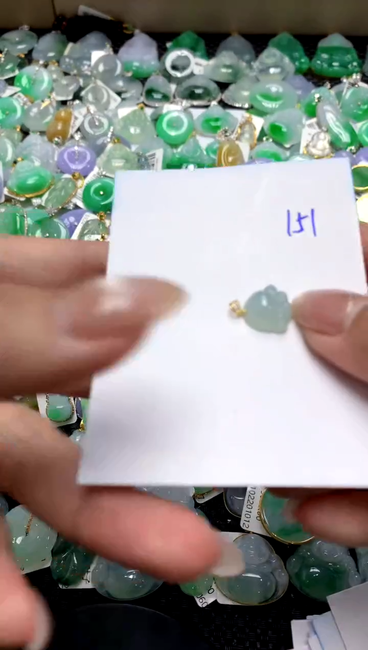 【闪购商品】翡翠颈饰18K金镶嵌1111111111111111