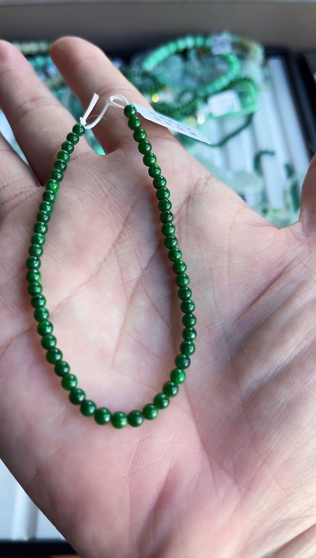 散珠翡翠翡翠手串卡3