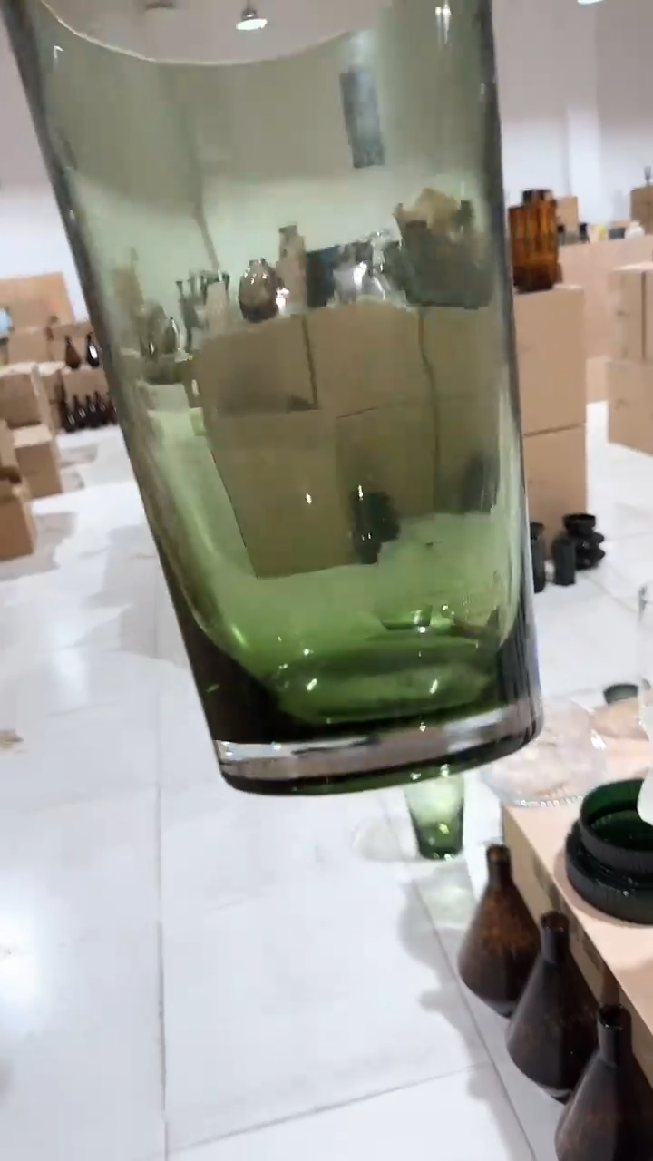 【闪购商品】玻璃绿色醒花