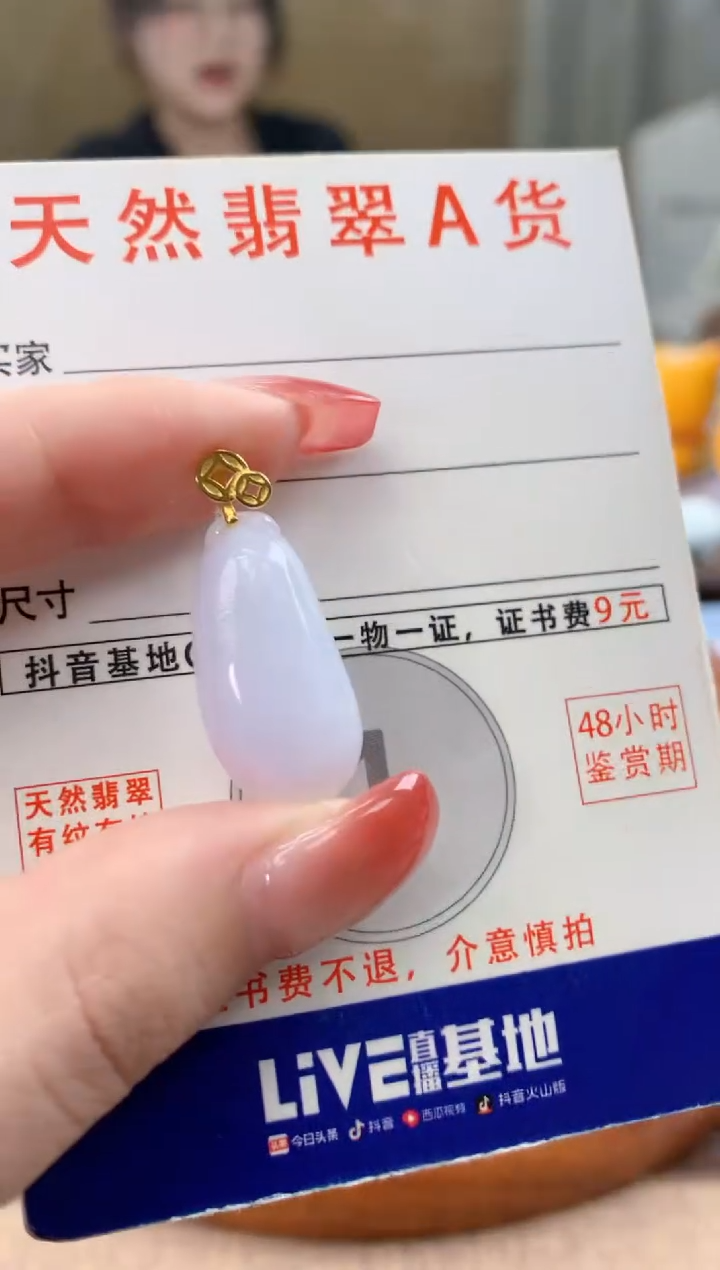 颈饰未镶嵌翡翠天然A货翡翠挂件