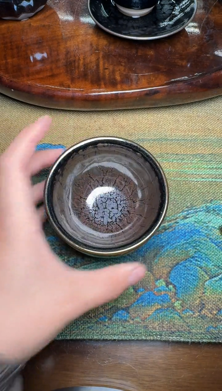 【闪购商品】茶盏阙梅娇水墨牡丹10