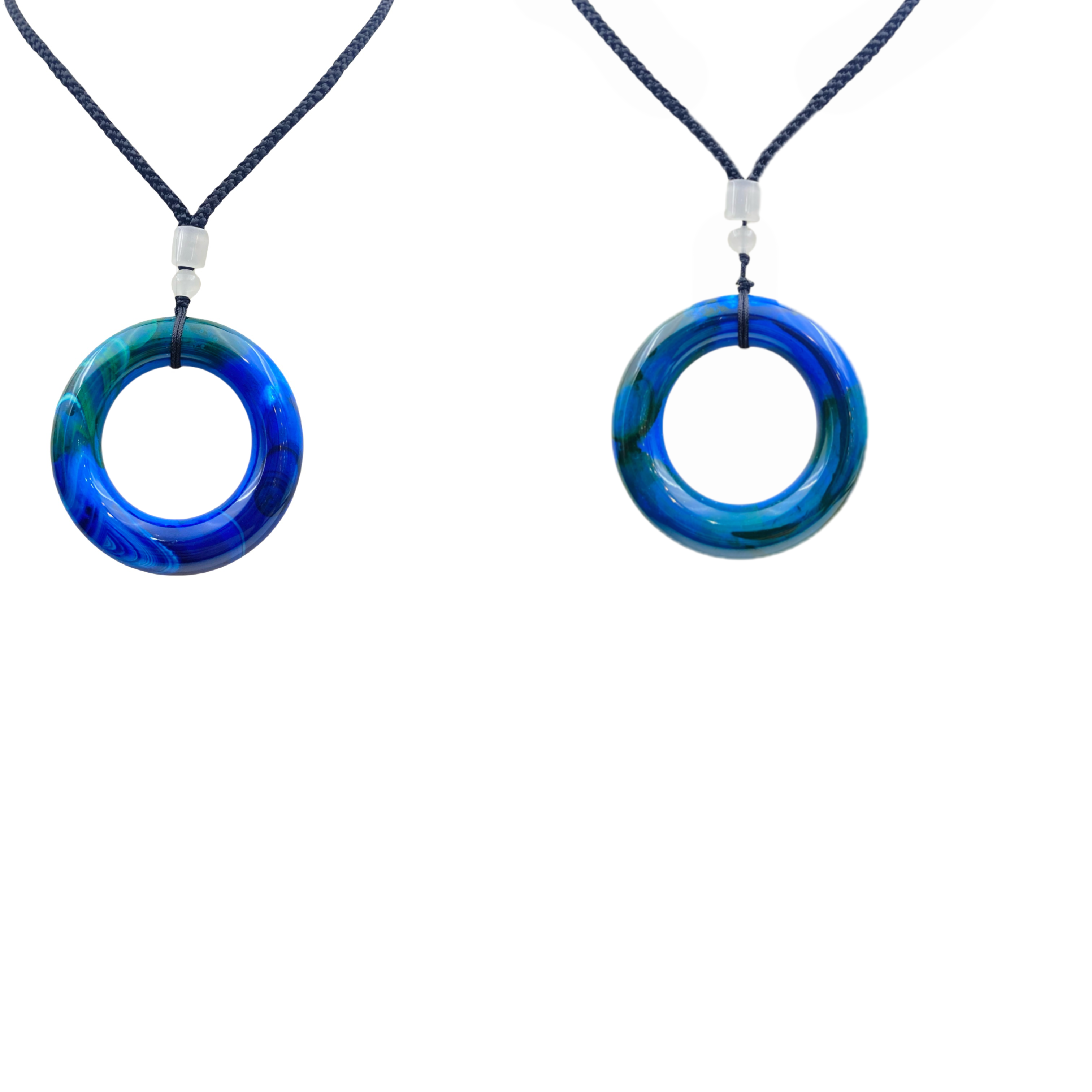 玛瑙玉化星际蓝项链X746X多样性只发一件