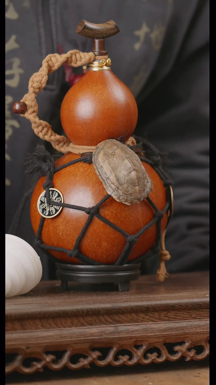 【闪购商品】245号精品天然大漆工艺防渗内胆酒葫芦~