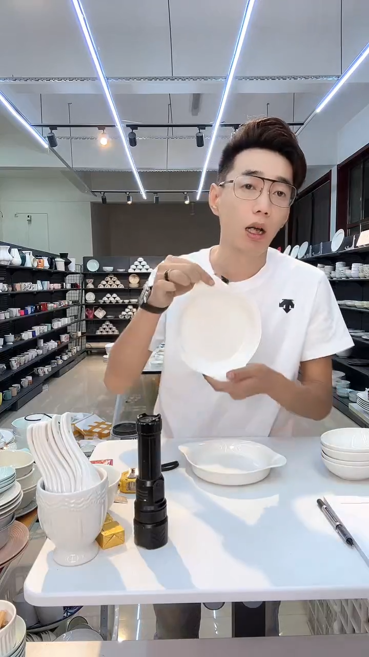 陶瓷餐具清库存尾货  双耳盘2支