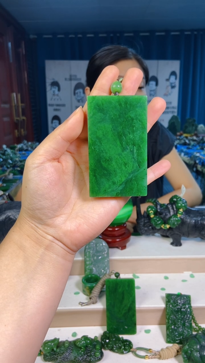 和田玉未镶嵌挂件1