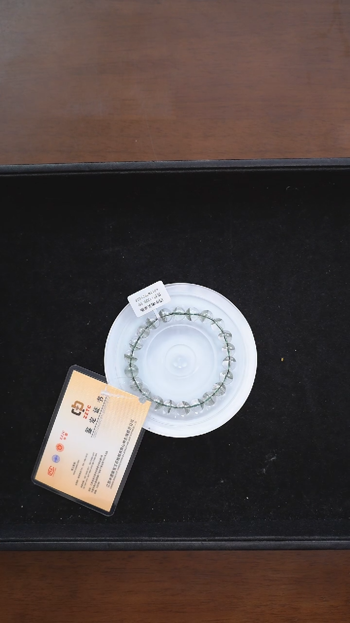 【闪购商品】水晶手链未镶嵌c121 绿幽灵手链9mm+
