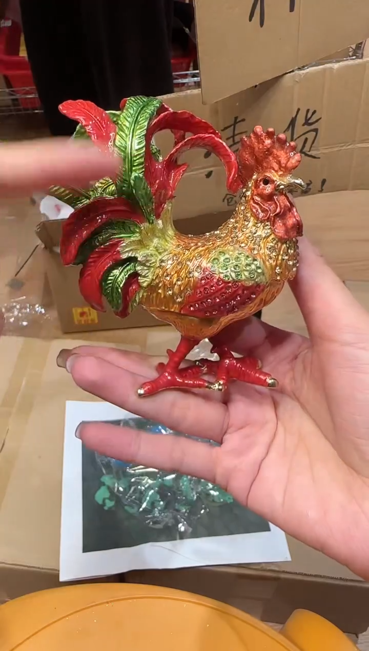 【闪购商品】茶宠珐琅首饰盒摆件AD101