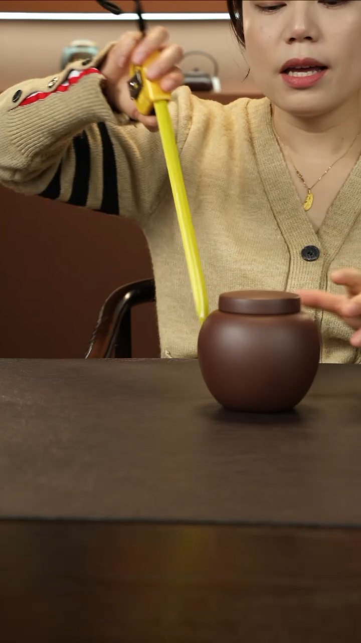 【闪购商品】紫砂茶叶罐直播福利老紫泥求真茶叶罐150g