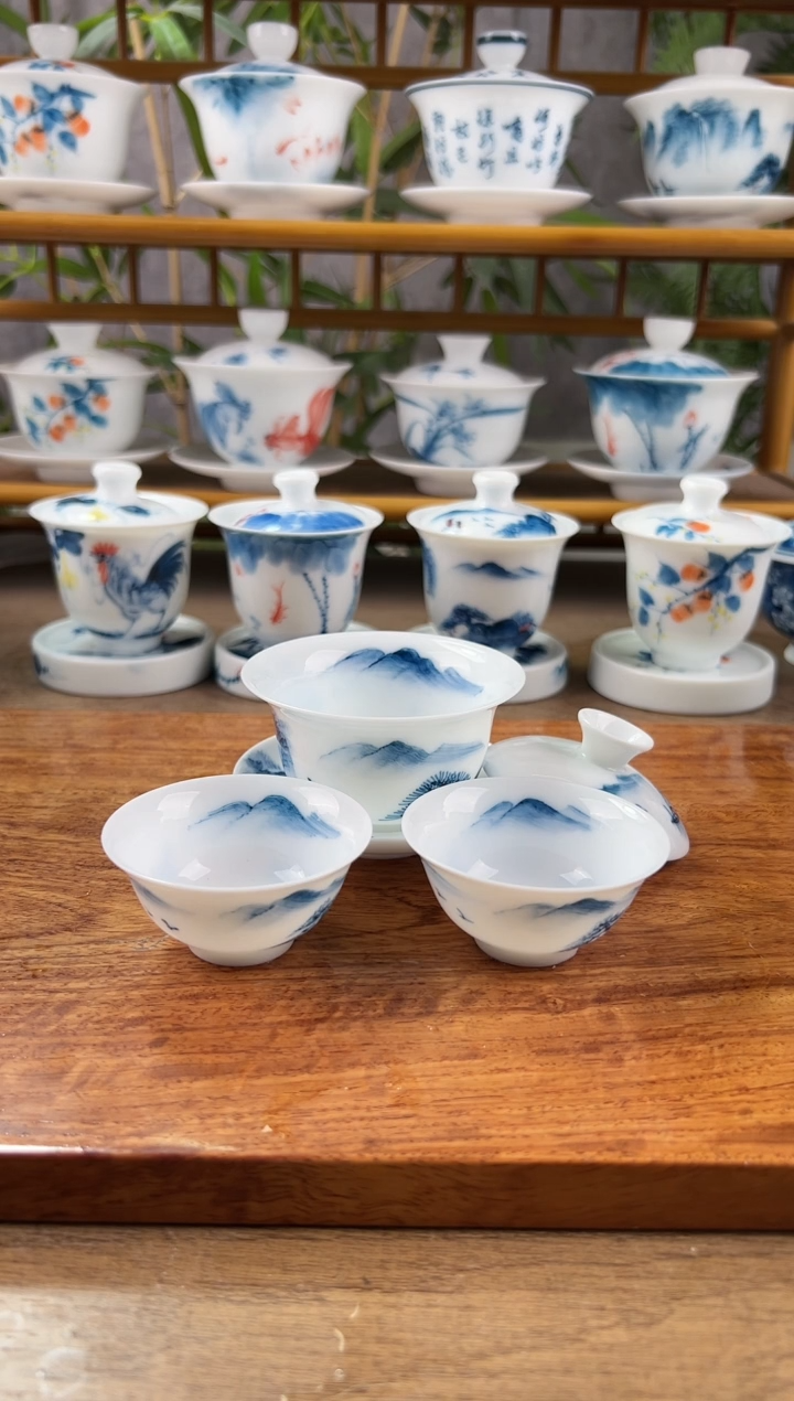 【闪购商品】全品千里江山80ml三才+小玉兰杯2个