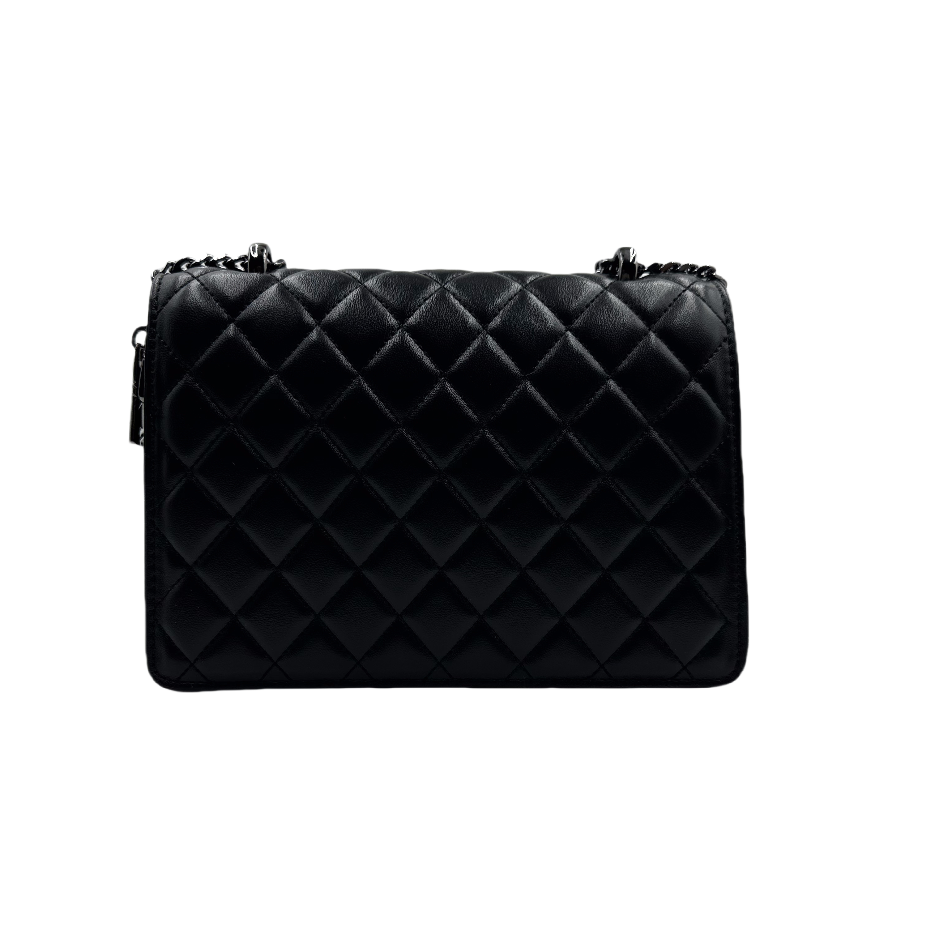 LQ-时尚真皮女包【高级感落日包】黑色22cm-0435