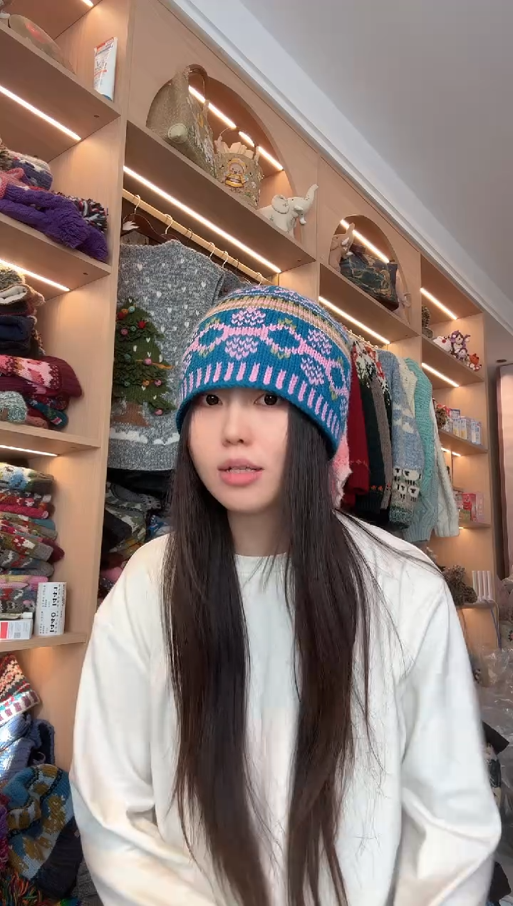 美丽如蓝色鸟帽 