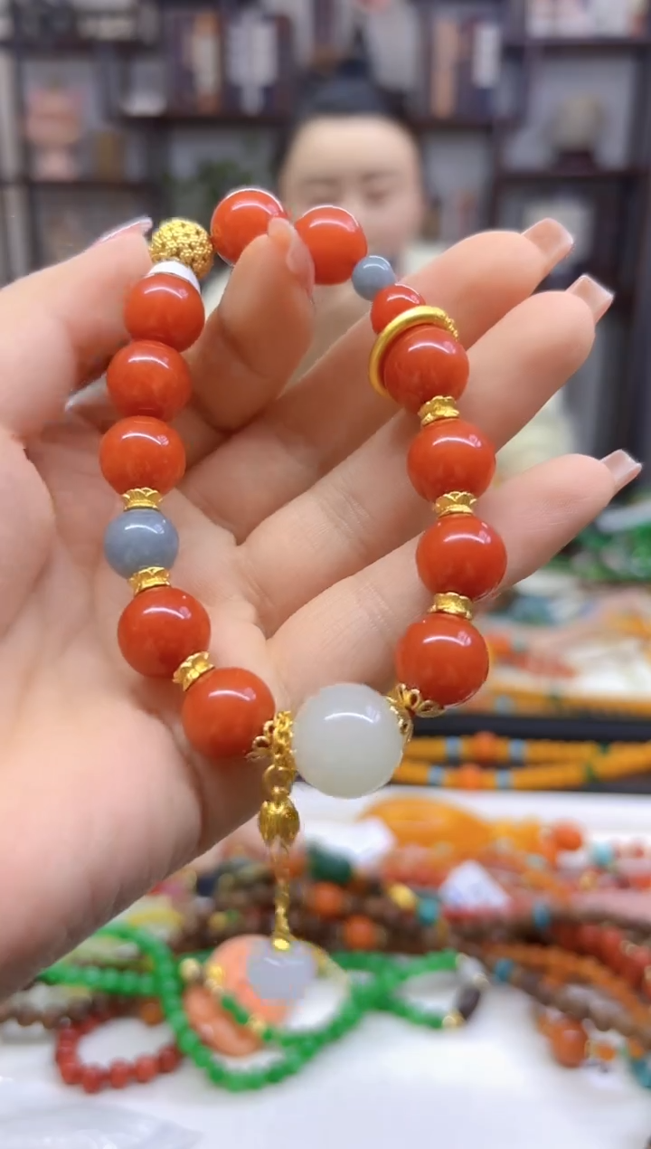 【闪购商品】南红玛瑙手链未镶嵌S467