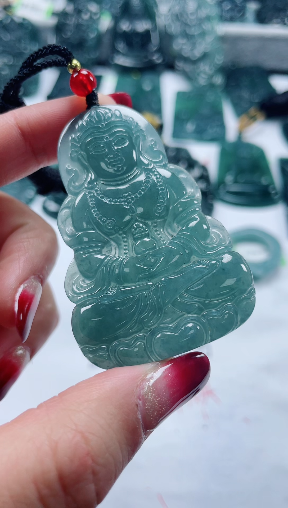 【闪购商品】翡翠颈饰未镶嵌多样性发货一件发货-度母观音