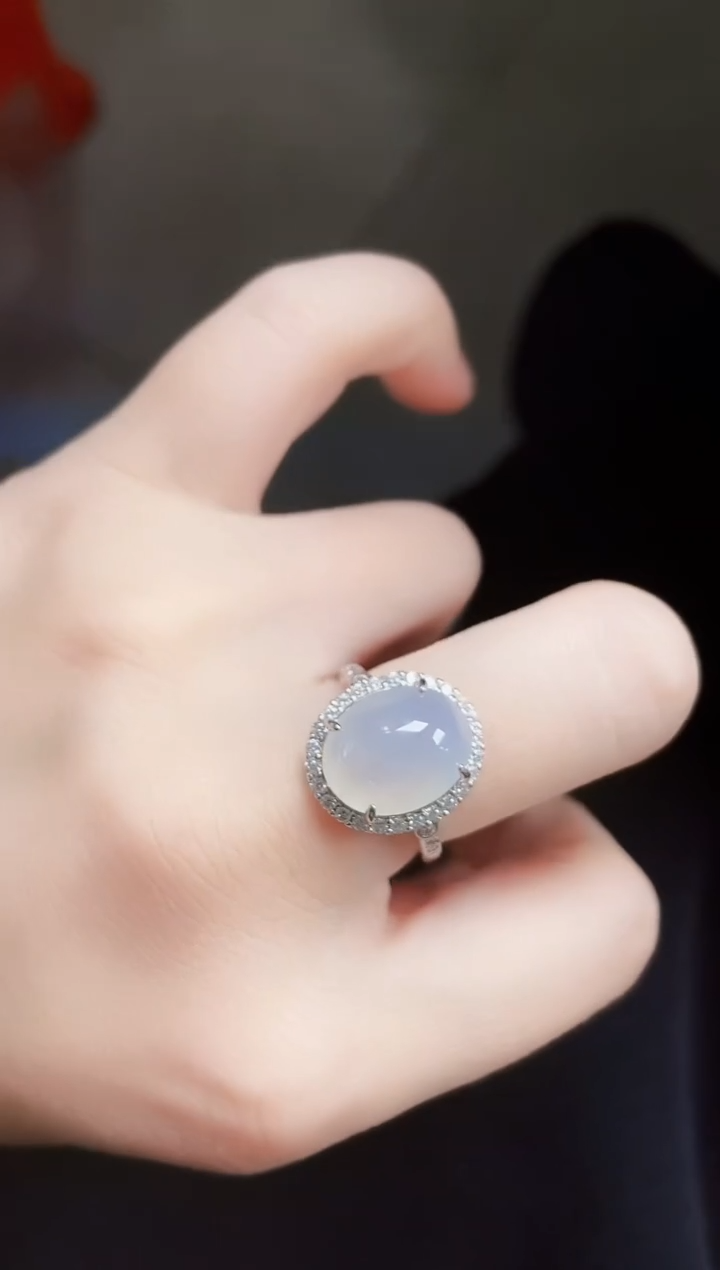 【闪购商品】翡翠戒指银S925镶嵌120120120