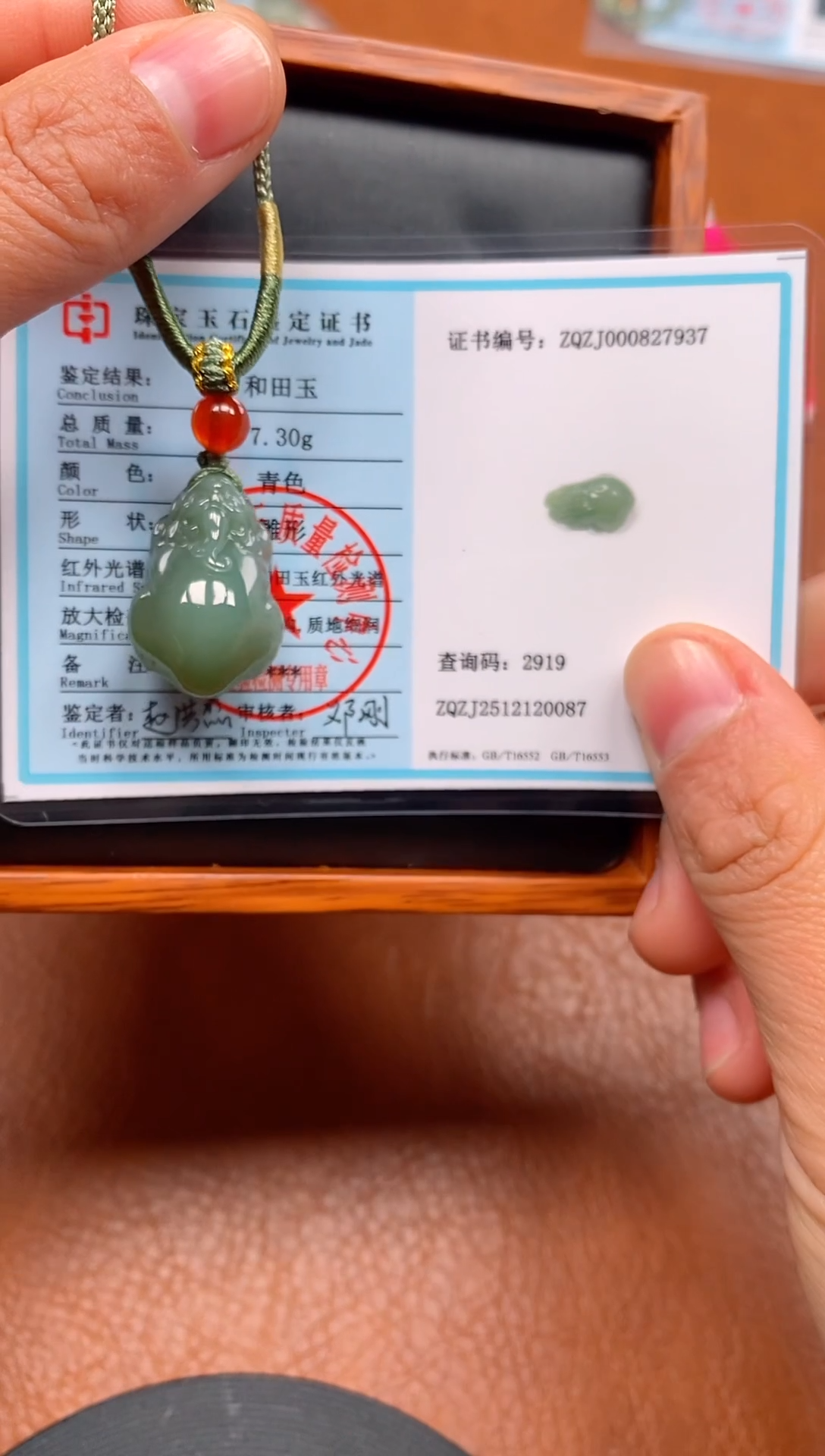 颈饰未镶嵌和田玉青海料貔貅