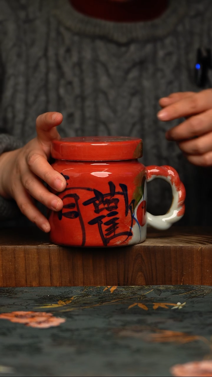 瓷片釉下彩手工手绘同款