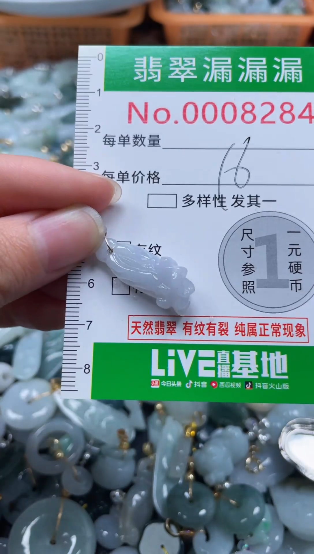颈饰未镶嵌翡翠8284